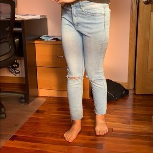 Slim straight jeans